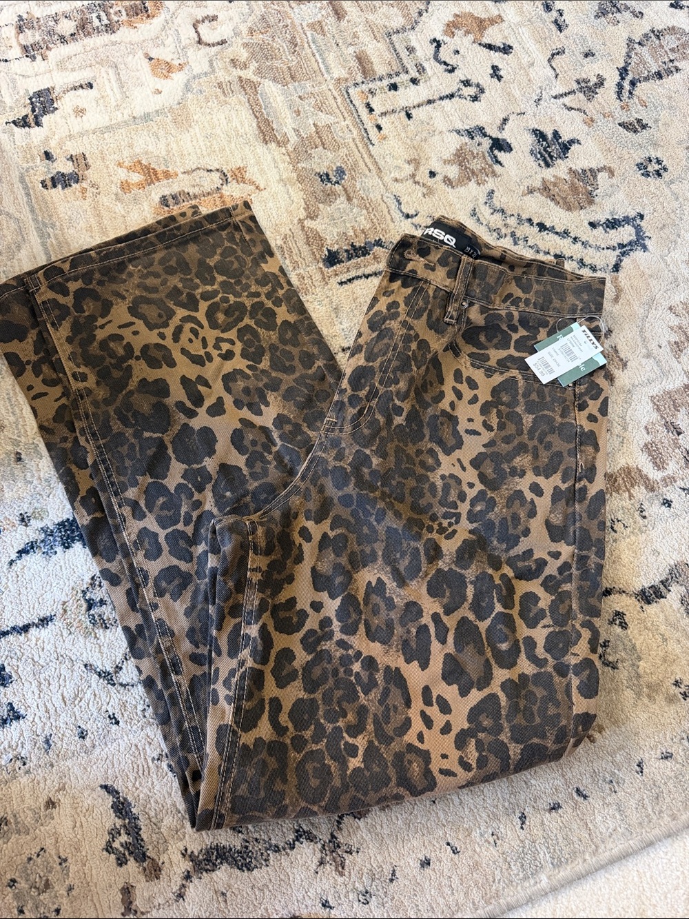 RSQ Leopard Print Jeans - Brown 29x32